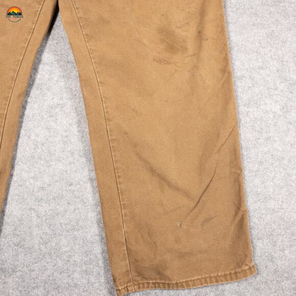 Dickies Work Pants Brown Cotton Flat Front Straight Leg Big & Tall Men's 50x30 - Picture 11 of 13